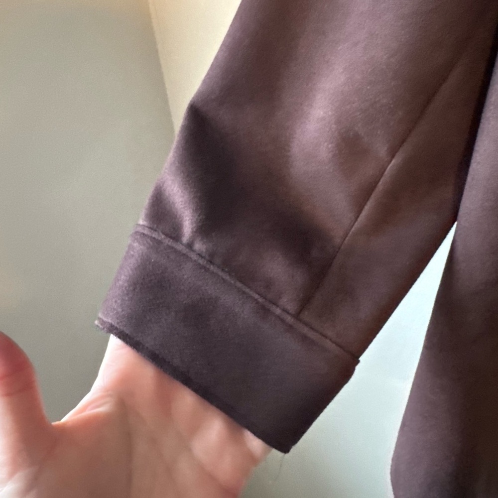 Torrid Faux Suede Brown Shacket - Picture 3 of 6
